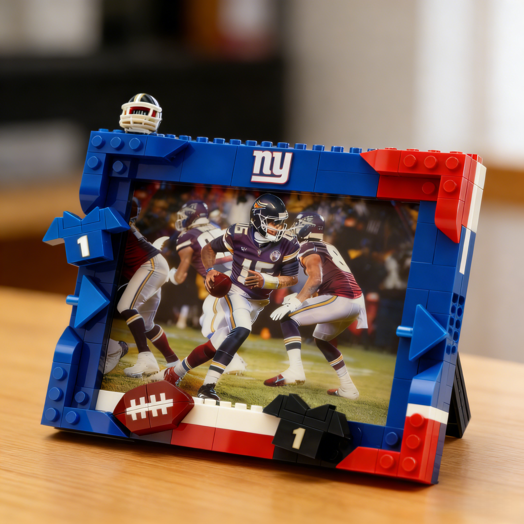 2026 Football Team Commemorative Photo Frame Building Blocks