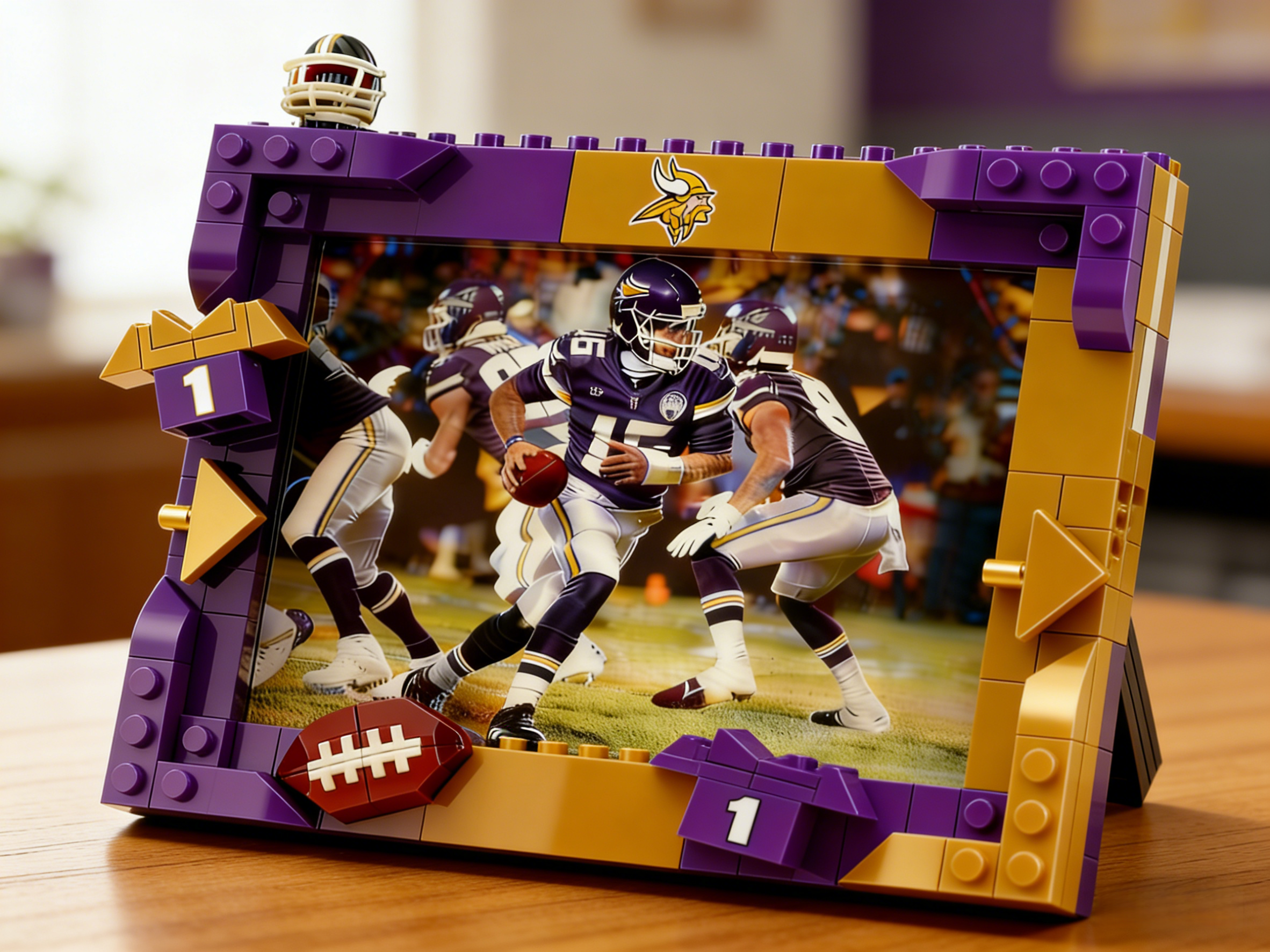 2026 Football Team Commemorative Photo Frame Building Blocks