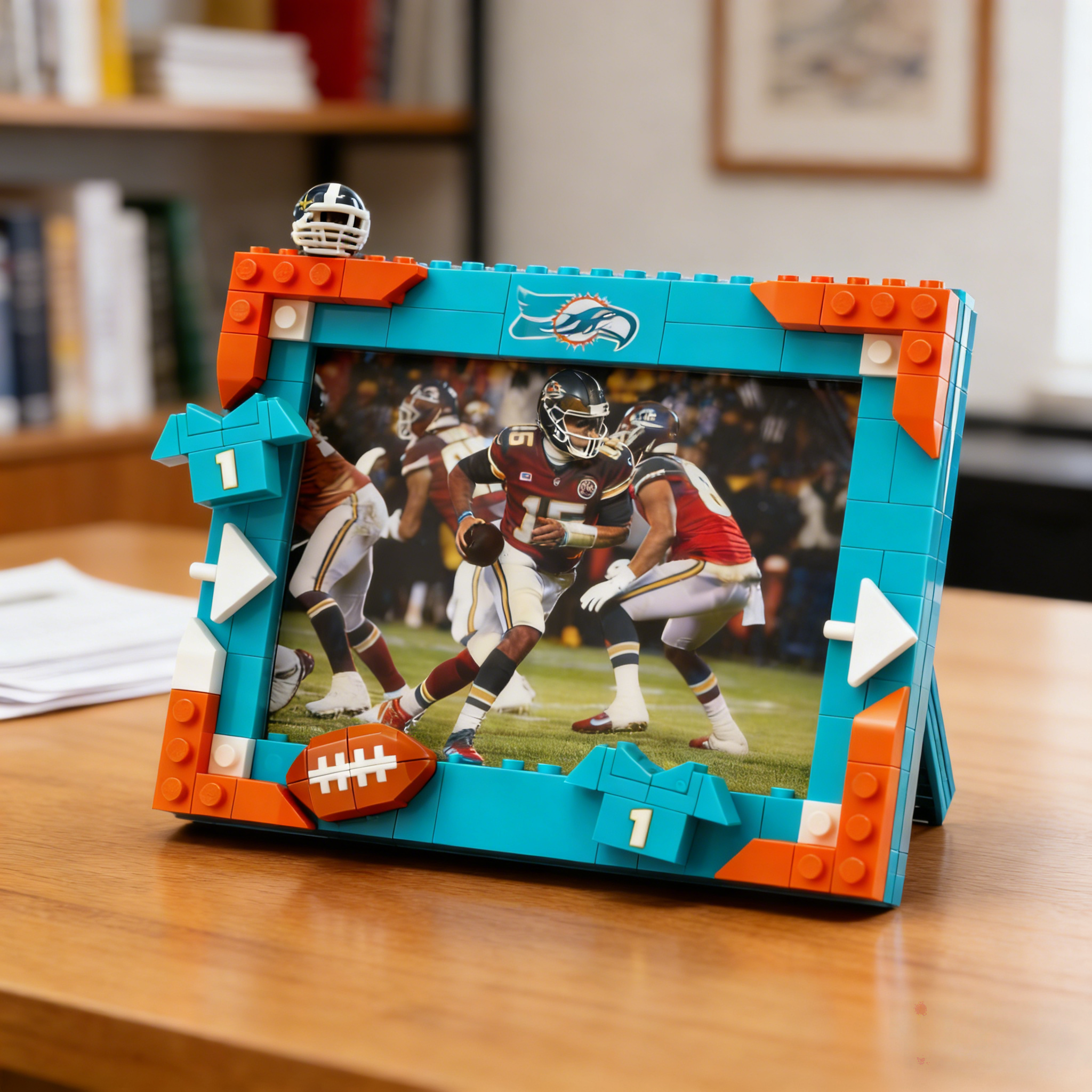 2026 Football Team Commemorative Photo Frame Building Blocks