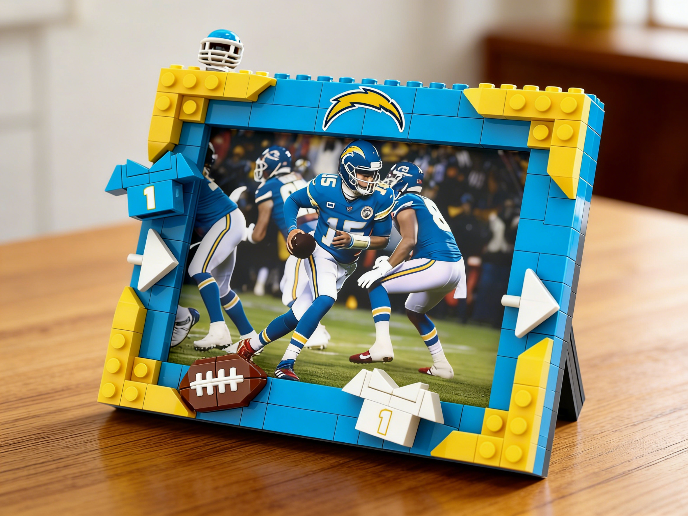 2026 Football Team Commemorative Photo Frame Building Blocks