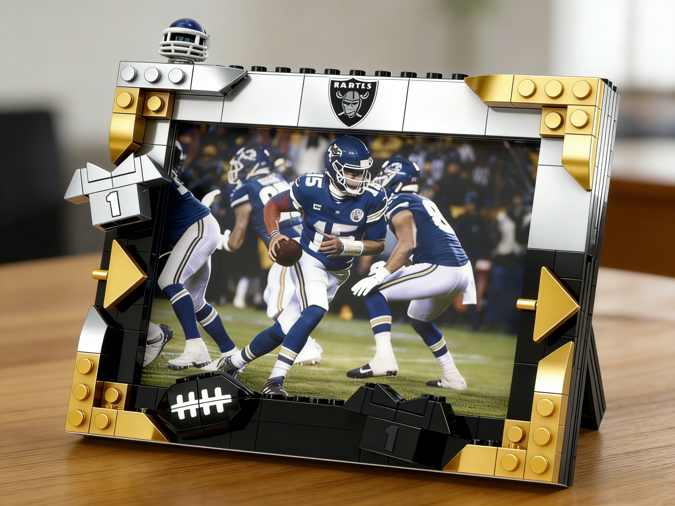 2026 Football Team Commemorative Photo Frame Building Blocks