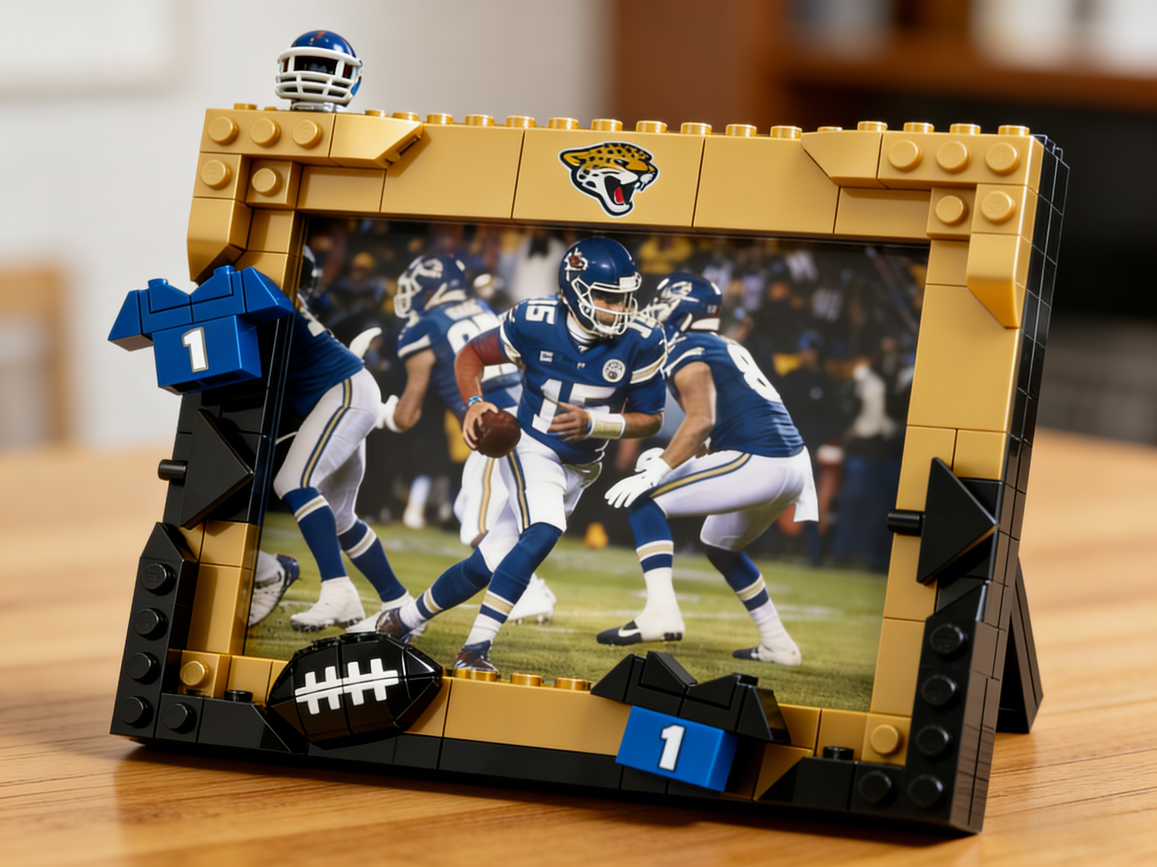 2026 Football Team Commemorative Photo Frame Building Blocks