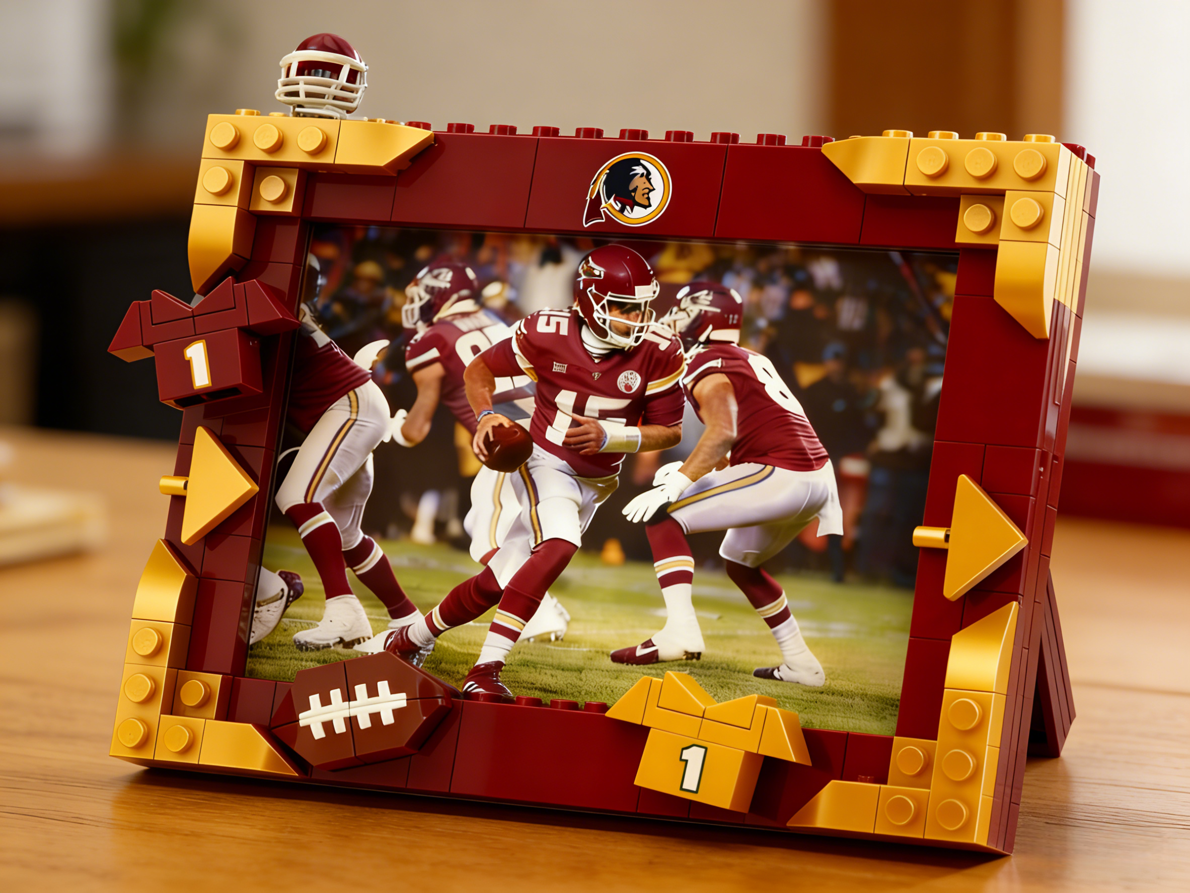2026 Football Team Commemorative Photo Frame Building Blocks