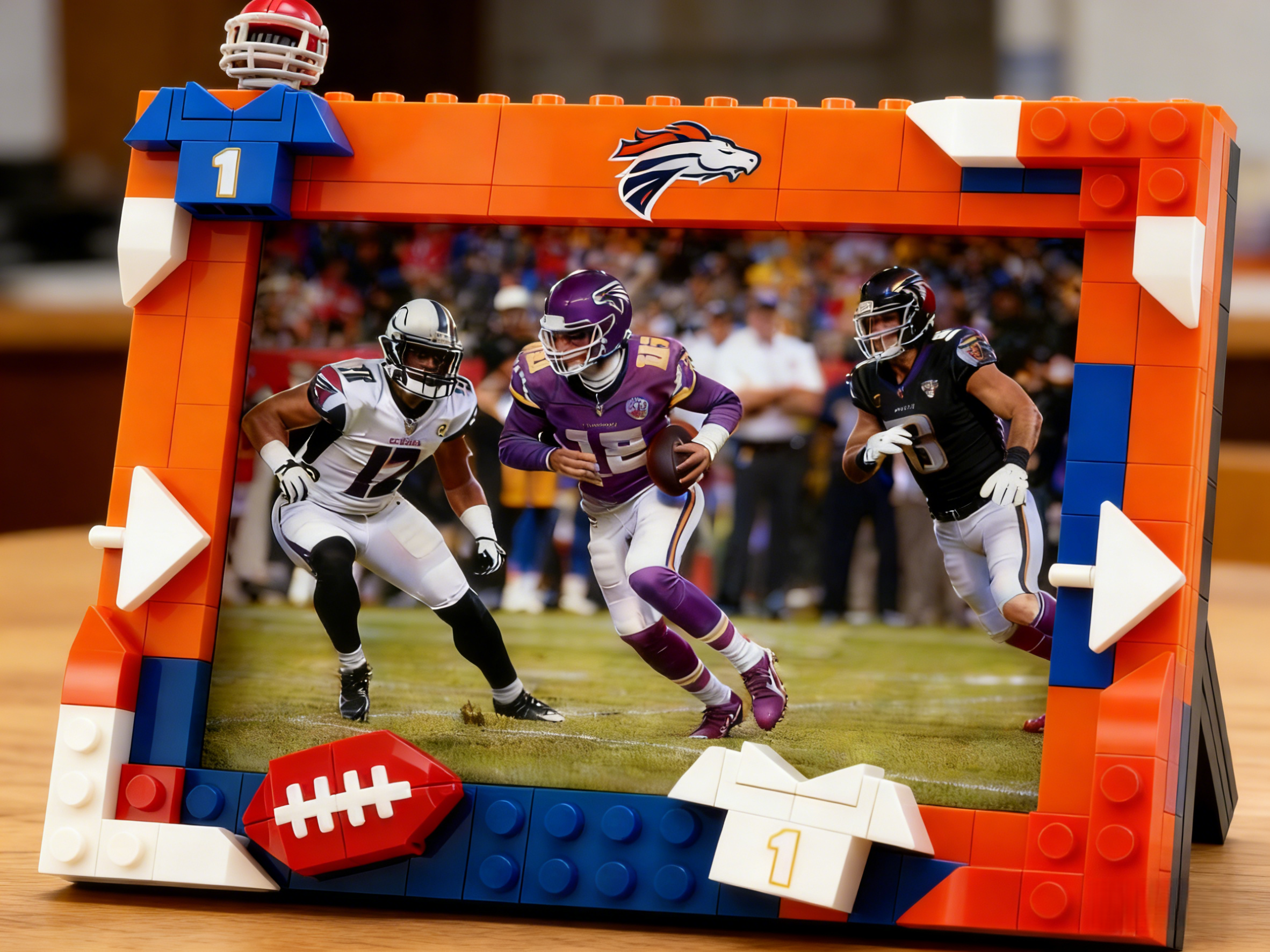 2026 Football Team Commemorative Photo Frame Building Blocks
