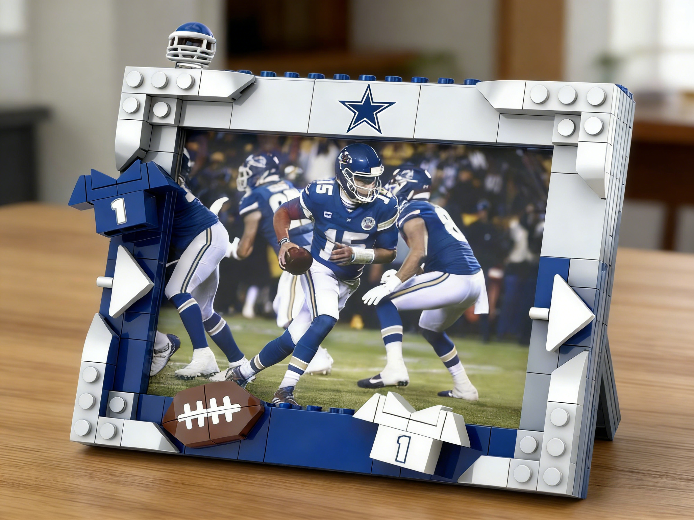 2026 Football Team Commemorative Photo Frame Building Blocks