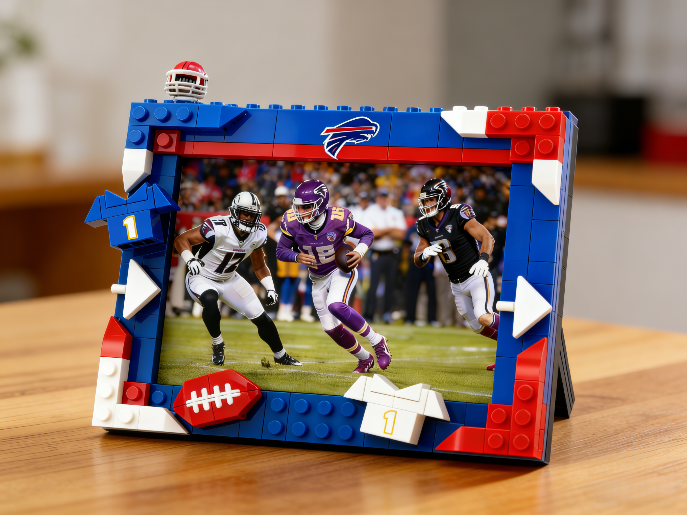 2026 Football Team Commemorative Photo Frame Building Blocks
