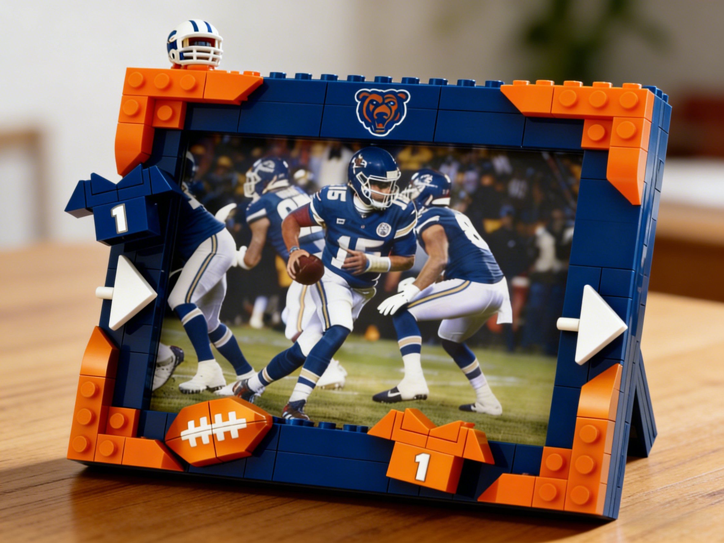 2026 Football Team Commemorative Photo Frame Building Blocks