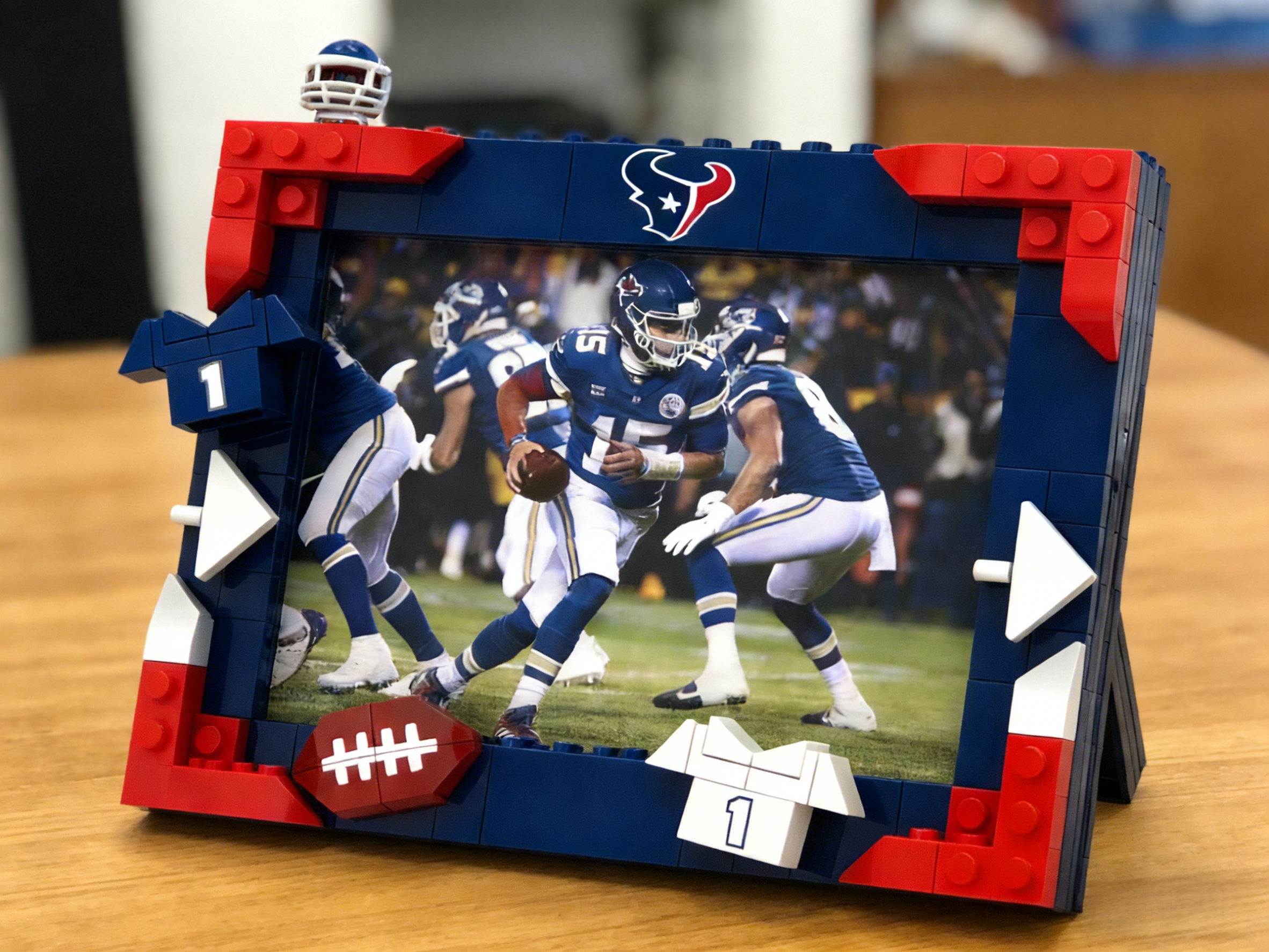 2026 Football Team Commemorative Photo Frame Building Blocks
