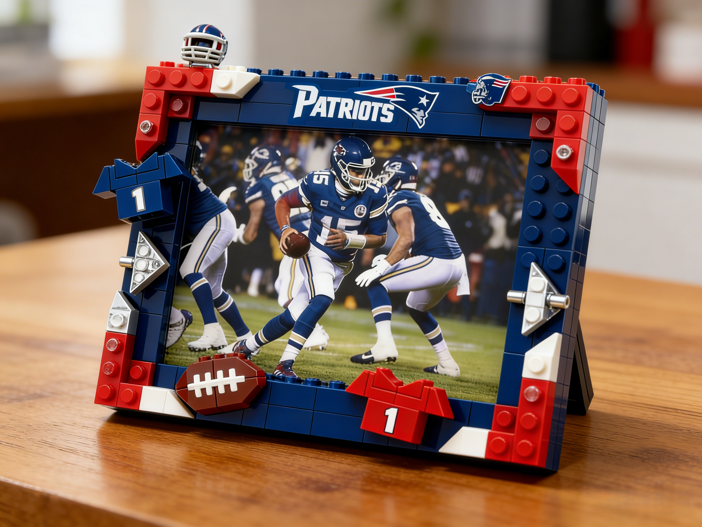 2026 Football Team Commemorative Photo Frame Building Blocks
