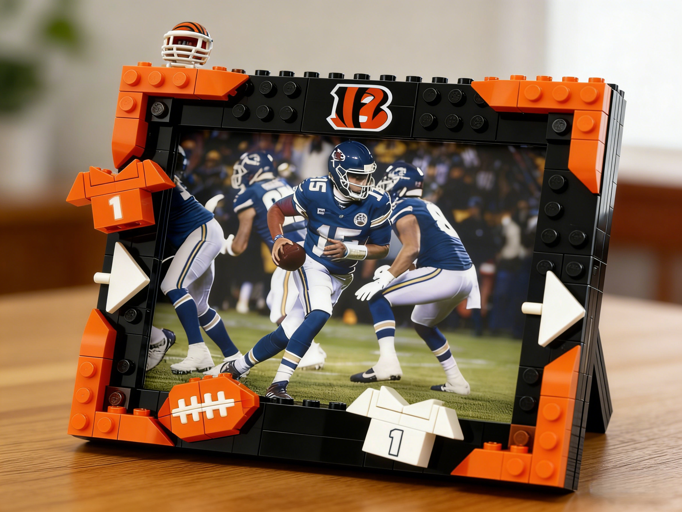2026 Football Team Commemorative Photo Frame Building Blocks