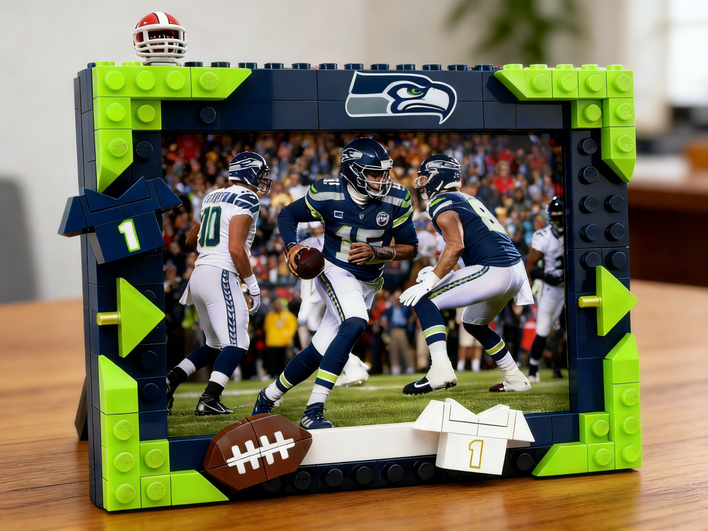2026 Football Team Commemorative Photo Frame Building Blocks