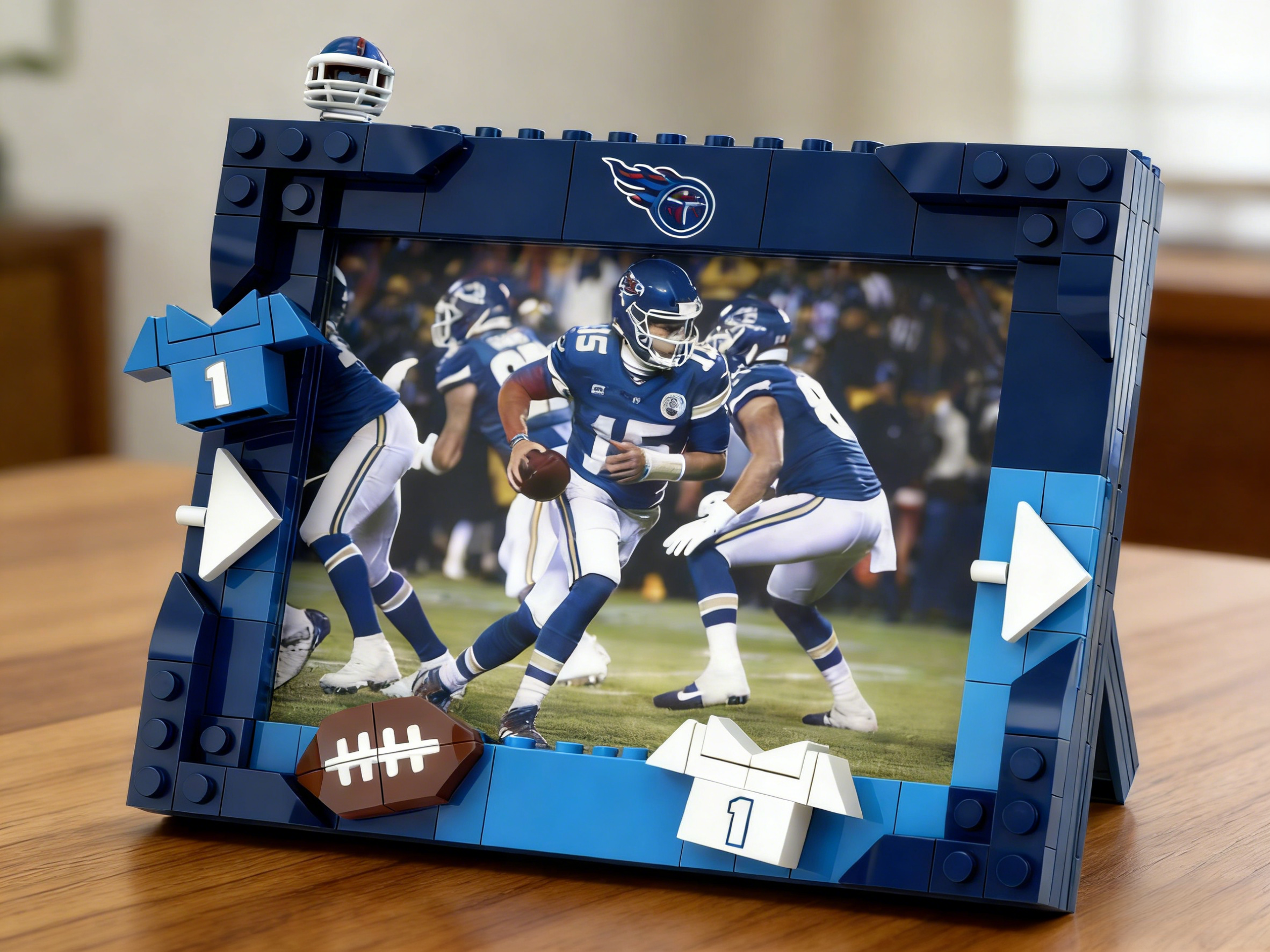 2026 Football Team Commemorative Photo Frame Building Blocks