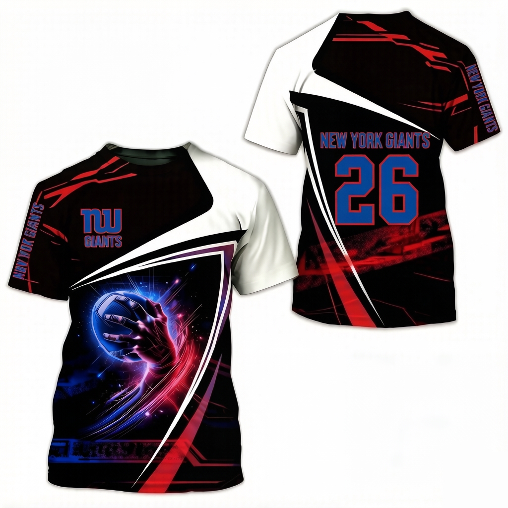 New York Giants 3D Printed T-shirt