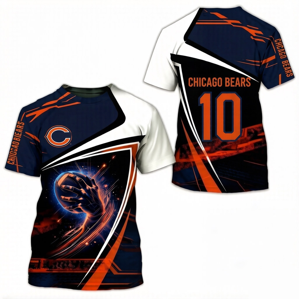 Chicago Bears 3D Printed T-shirt