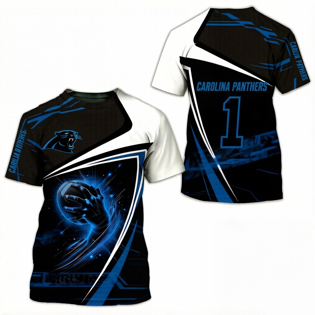 Carolina Panthers 3D Printed T-shirt
