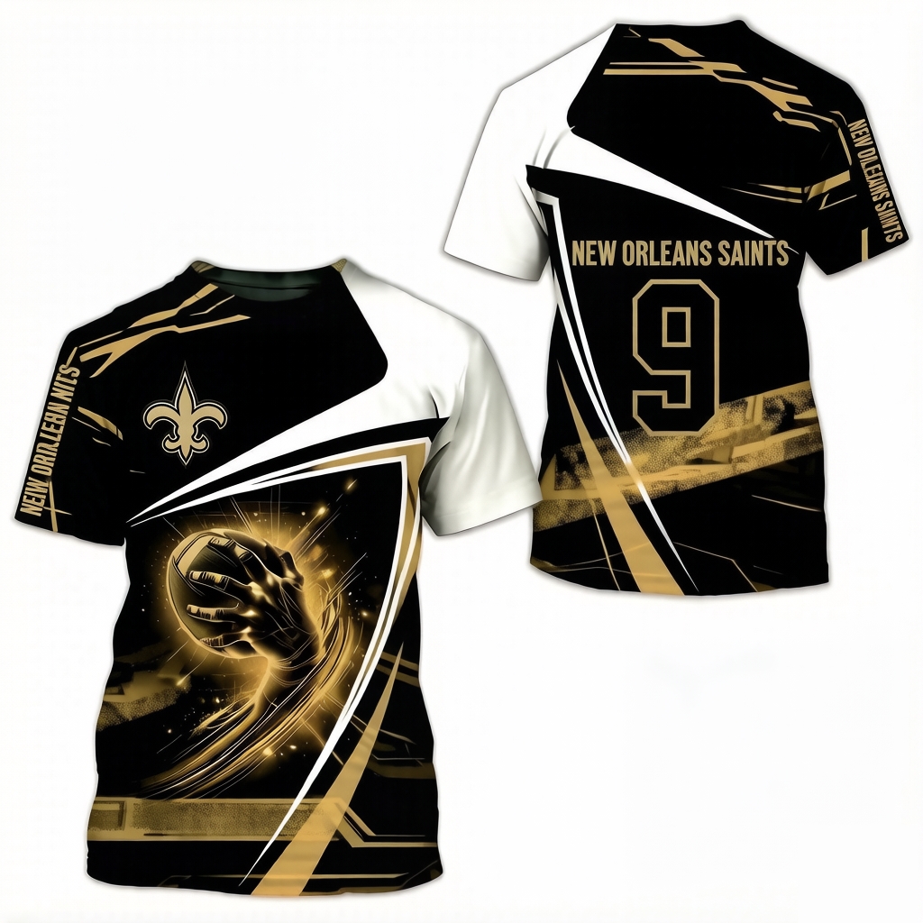 New Orleans Saints 3D Printed T-shirt