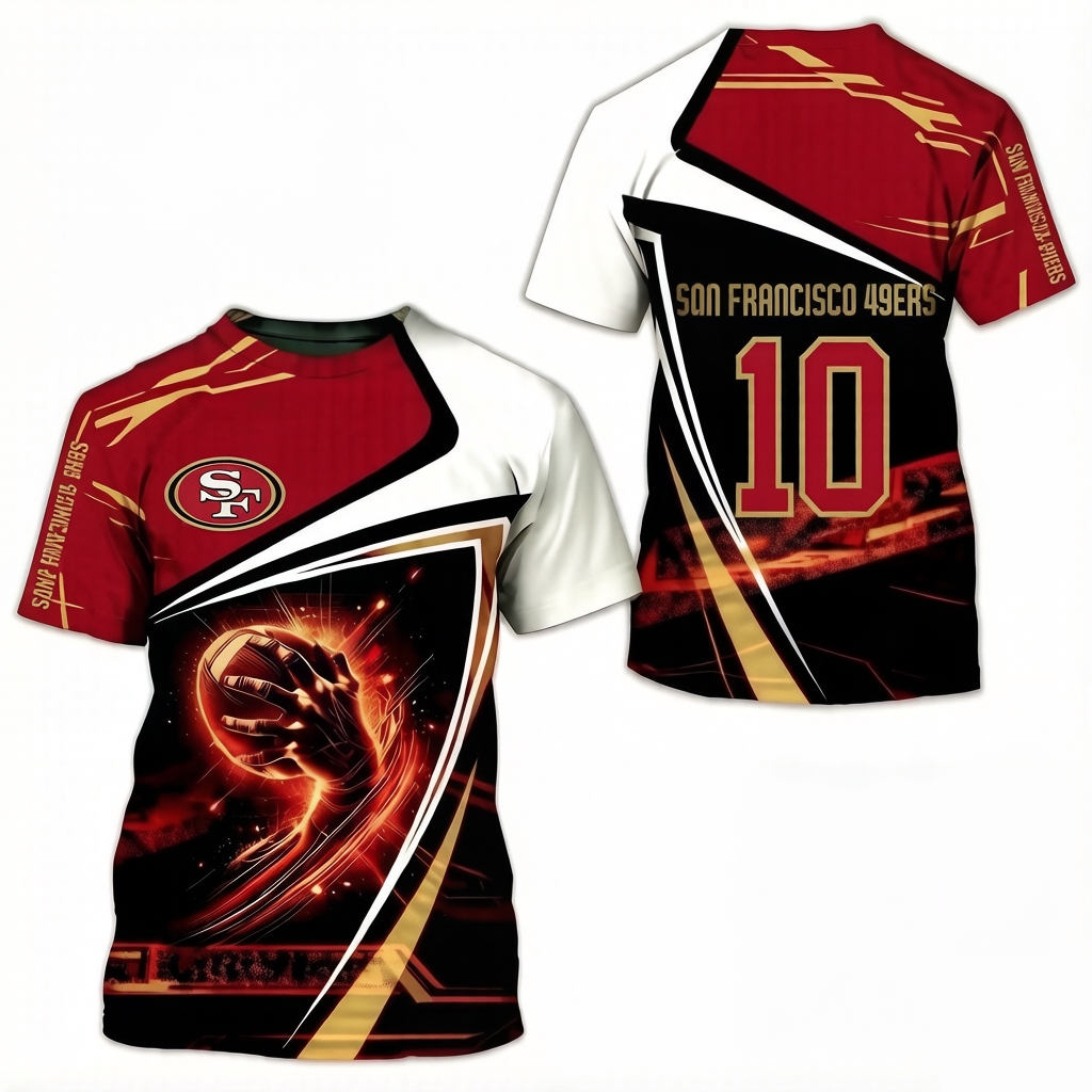 San Francisco 49ers 3D Printed T-shirt