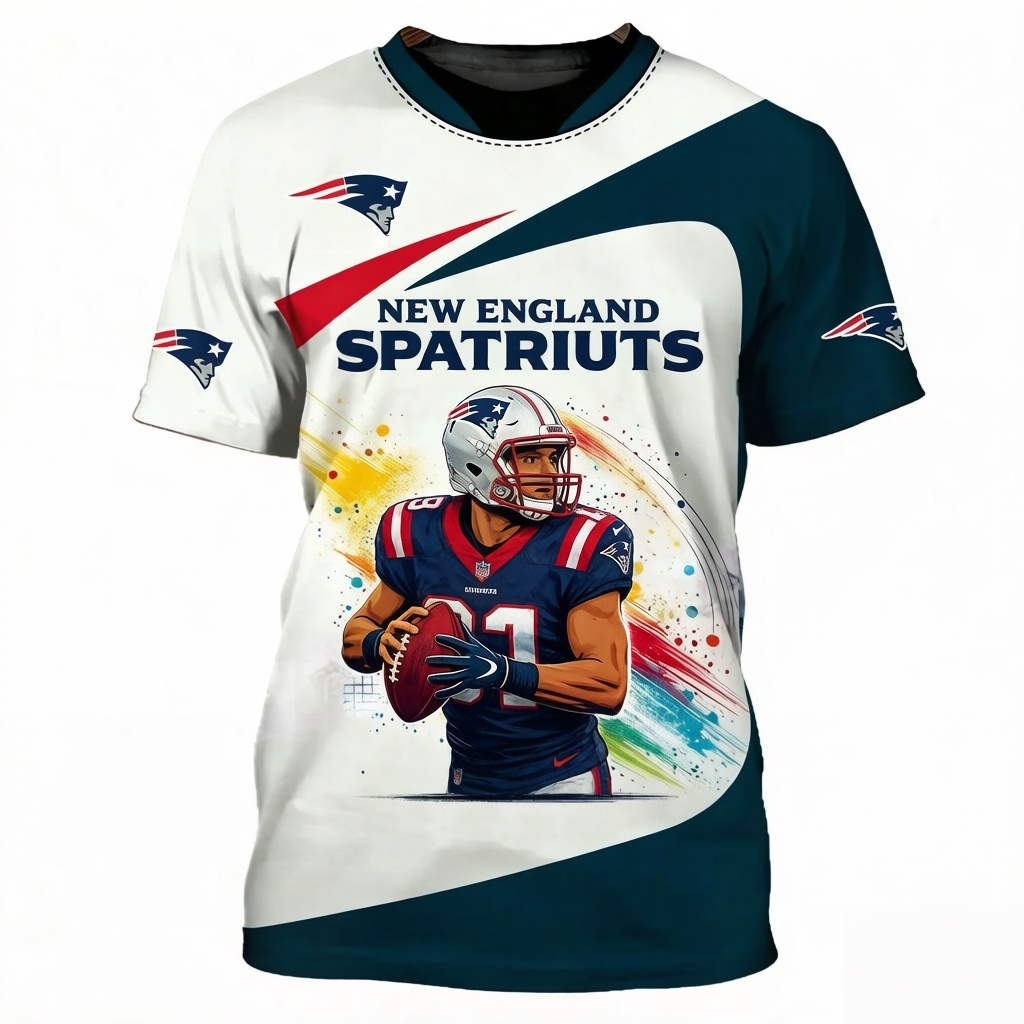 New England Patriots 3D Printed T-shirt