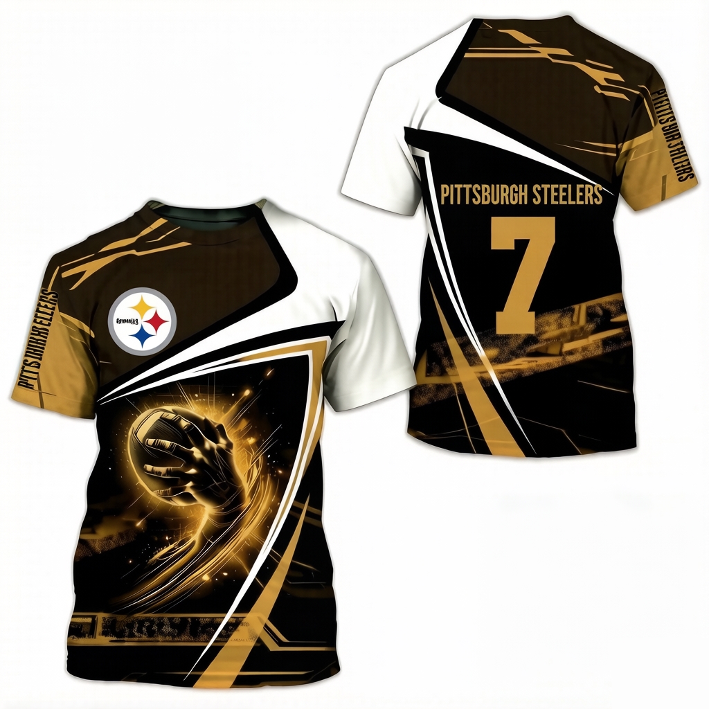 Pittsburgh Steelers 3D Printed T-shirt