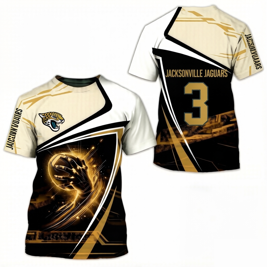 Jacksonville Jaguars 3D Printed T-shirt