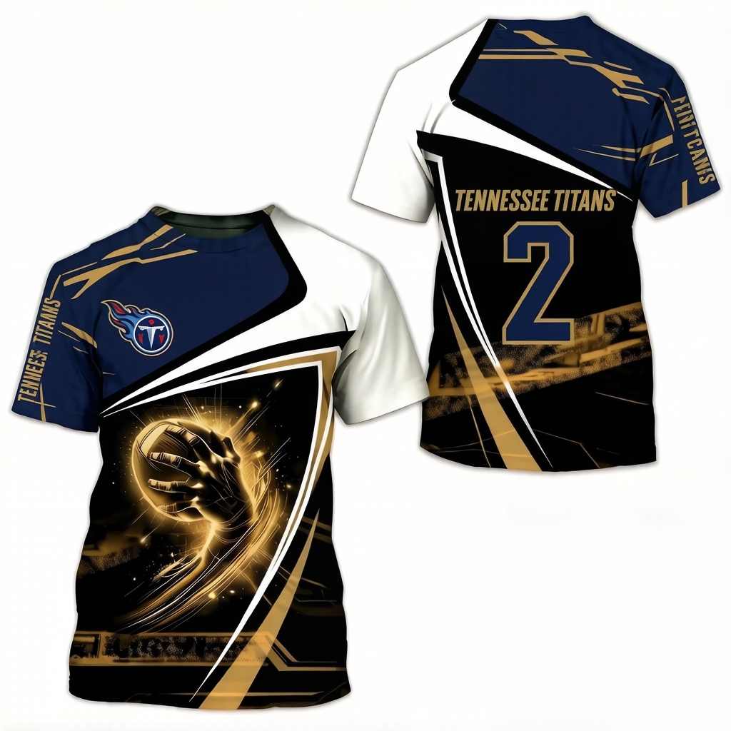Tennessee Titans 3D Printed T-shirt