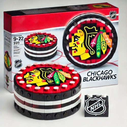 2026 New Hockey Team Ice Hockey Puck Building Blocks