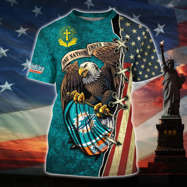 Football Team One Nation Under God 3D T-shirt