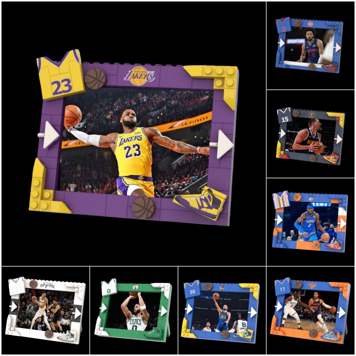 2026 Basketball Team Commemorative Photo Frame Building Blocks