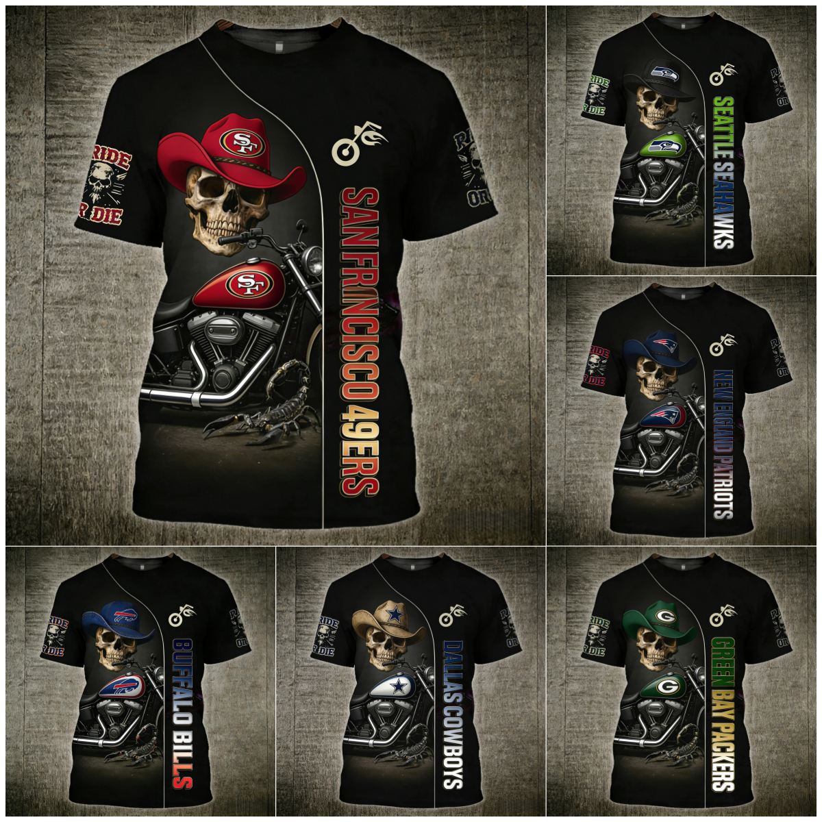 Football Team Skeleton Knight 3D T-shirt