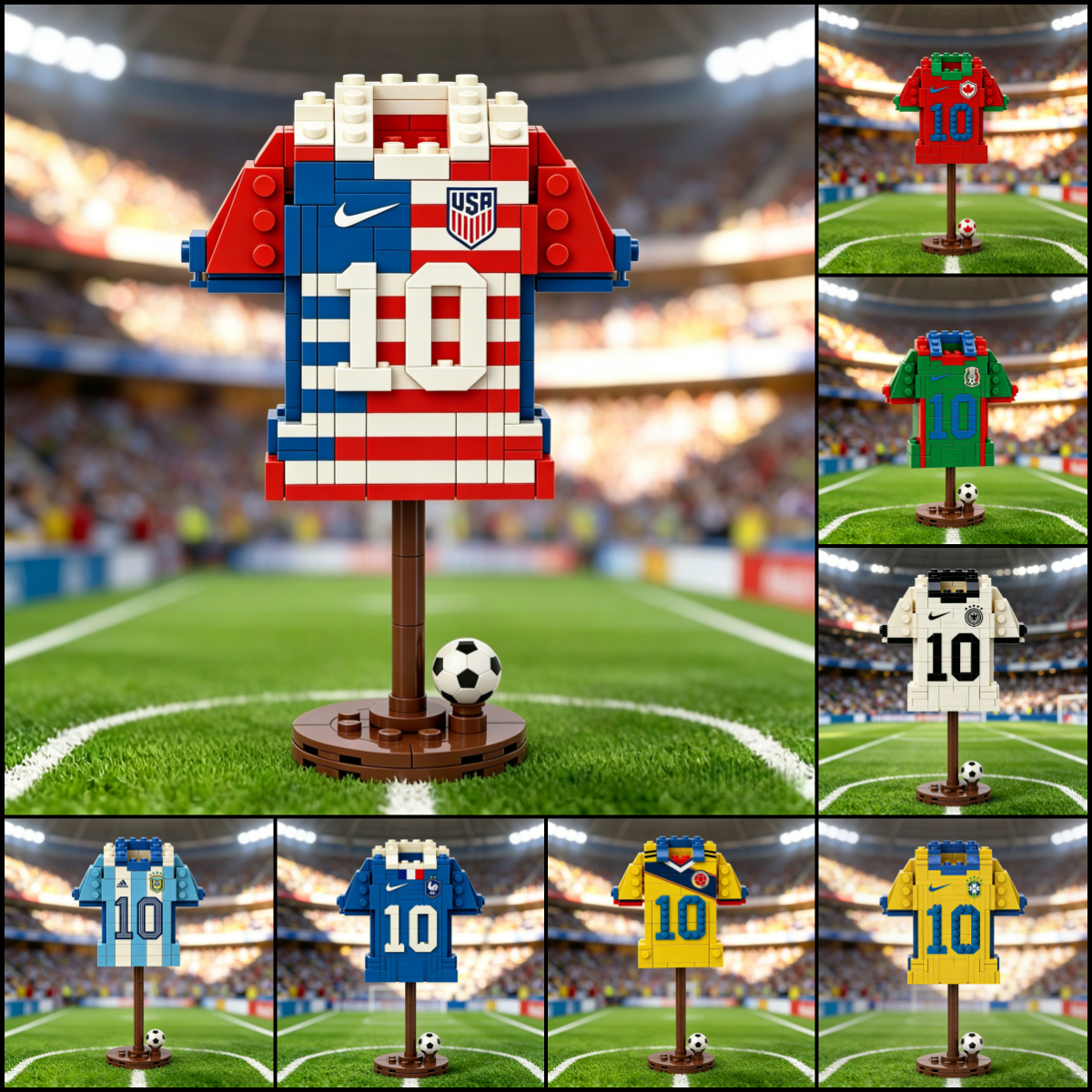 2026 Football Team Jersey Building Blocks