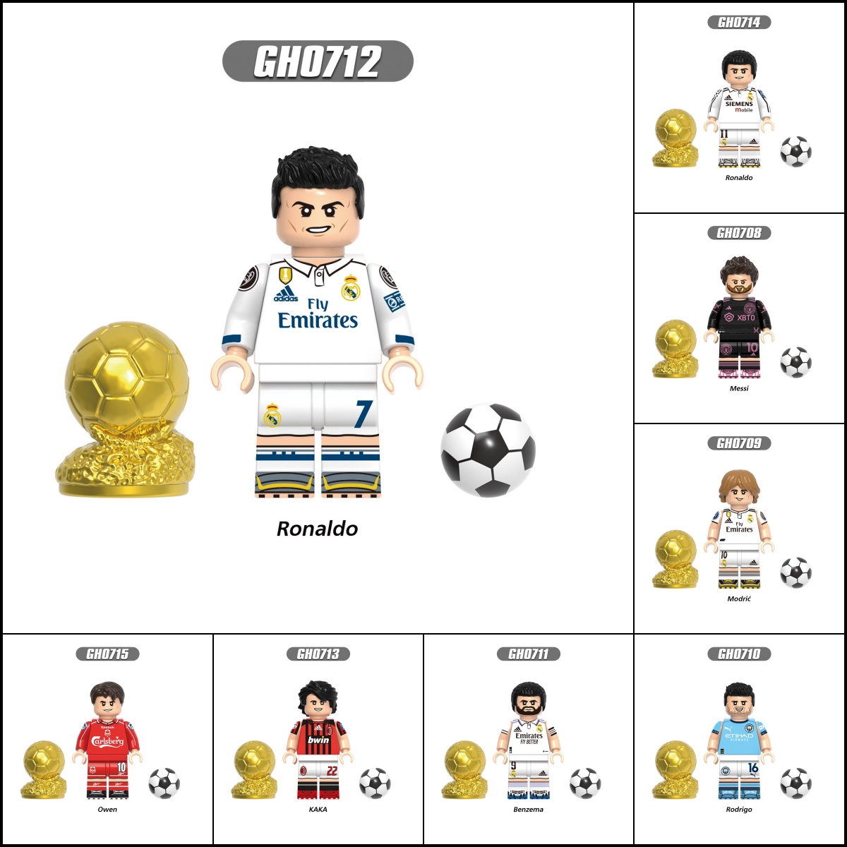 2026 World Cup Player Figure Building Blocks
