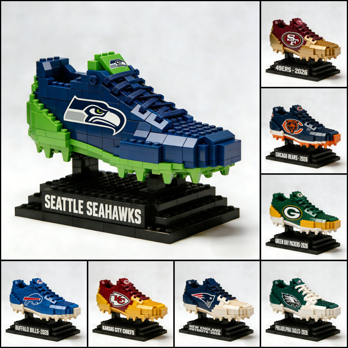 2026 New Football Team Shoes Building Blocks