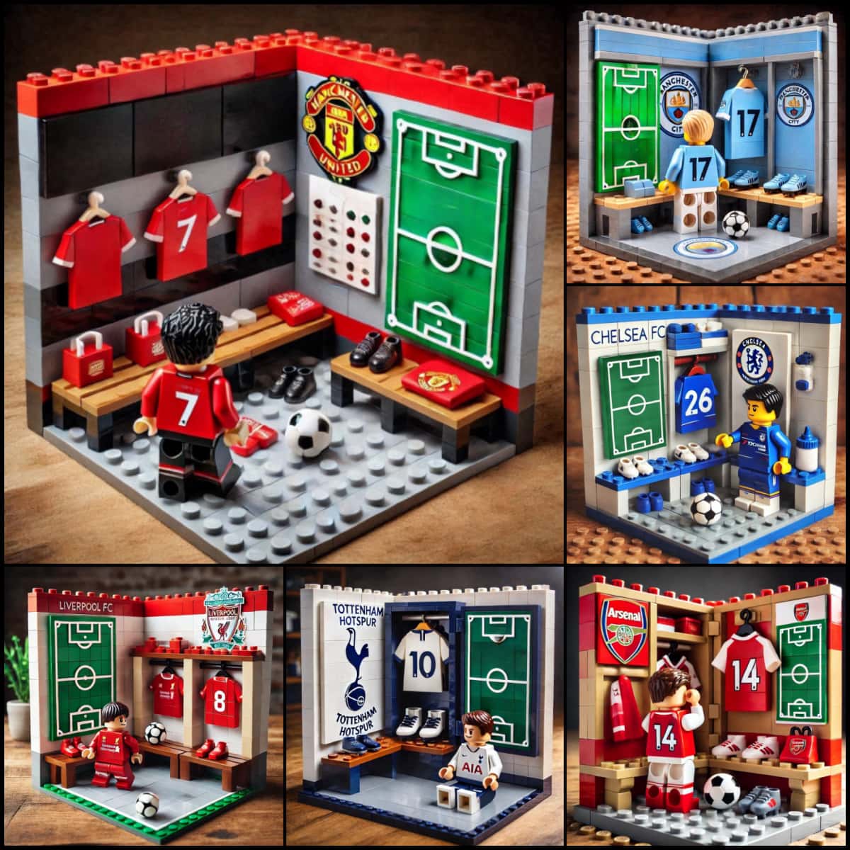 2026 New Soccer Team Locker Room Building Blocks