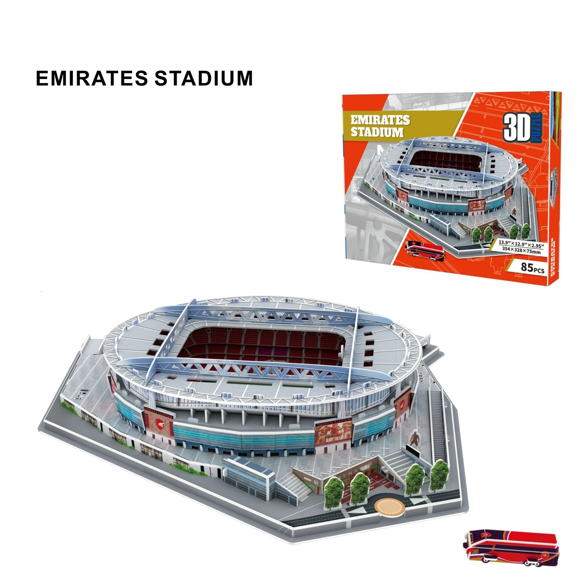 2022 World Cup Qatar Soccer Field 3D Model Puzzle
