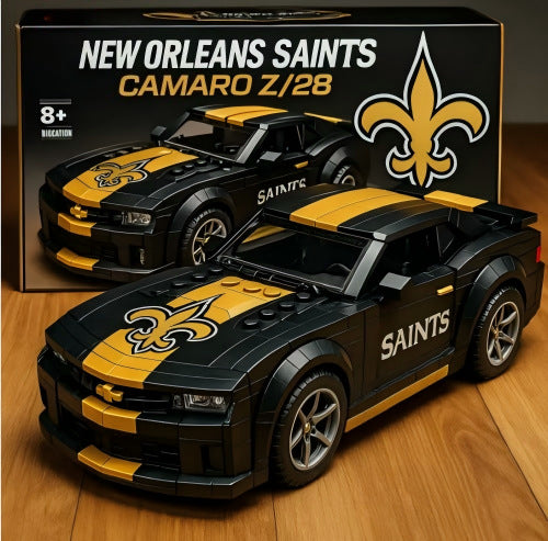 2026 New Football Team Building Blocks Car