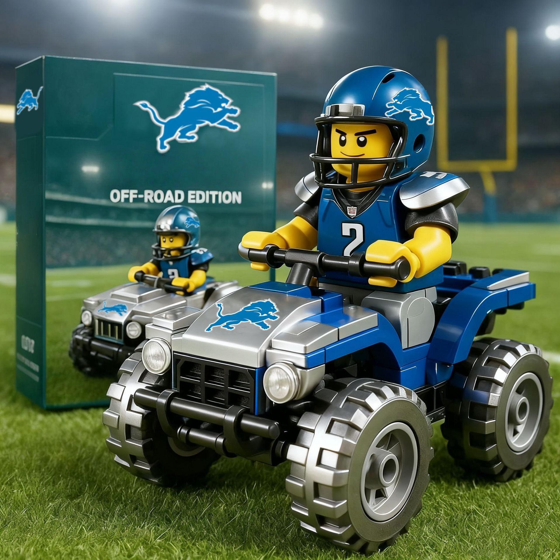2026 New Football Team All-Terrain Vehicle Building Blocks
