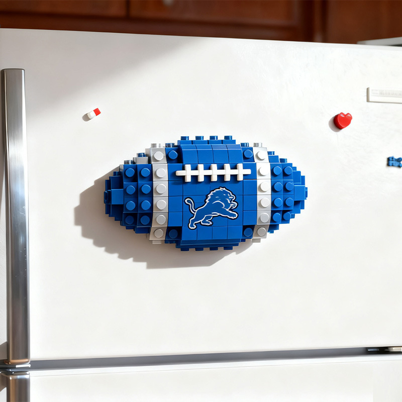2026 New Football Team Building Blocks Refrigerator Magnet
