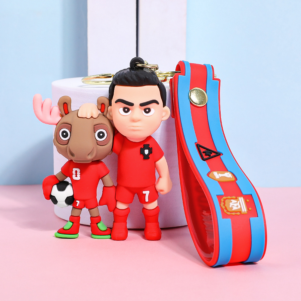 2026 New Soccer Legendary Player Keychain Set 3pcs