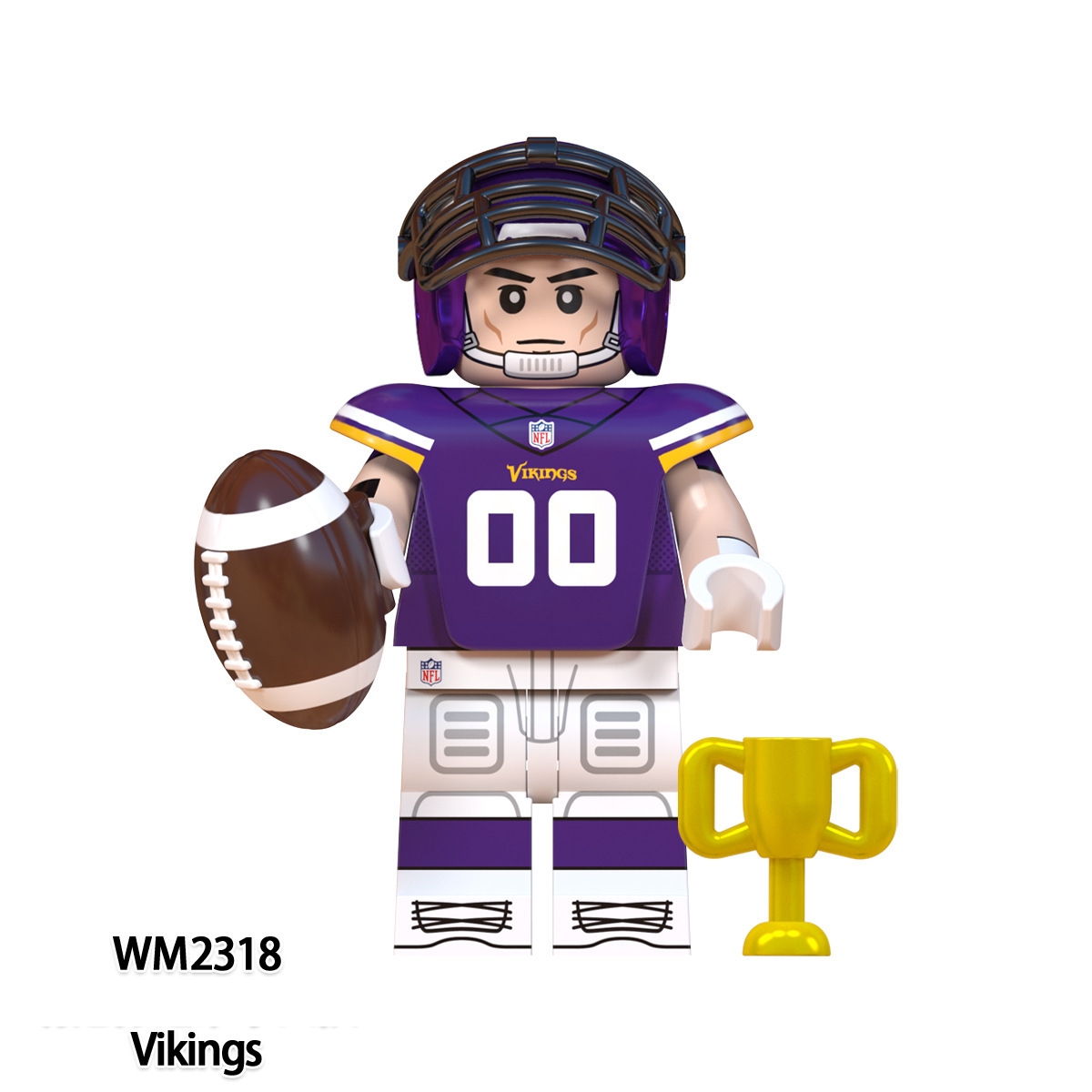 2026 New Football Team Figure Building Blocks