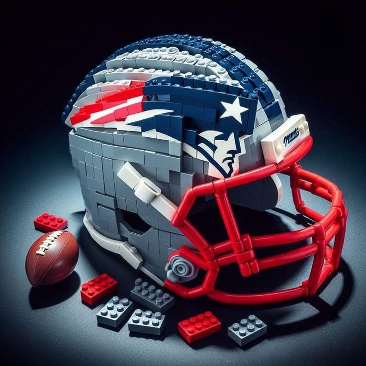 Football Team Helmet Building Blocks