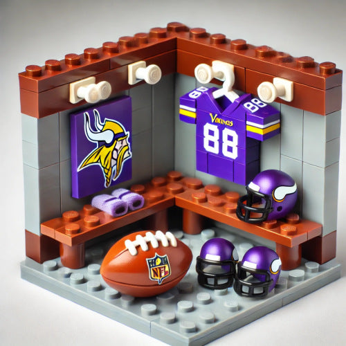 2026 New Football Team Locker Room Building Blocks