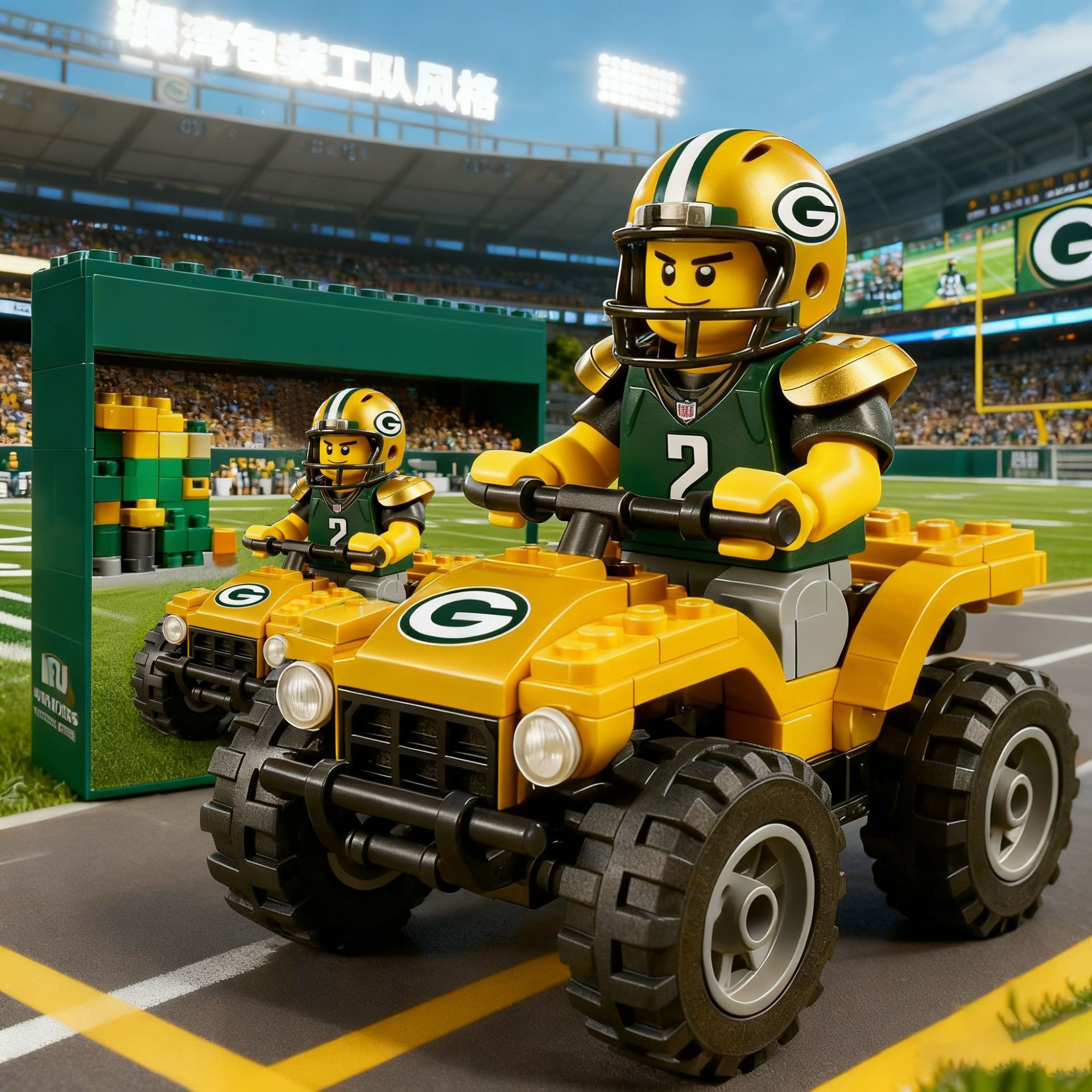 2026 New Football Team All-Terrain Vehicle Building Blocks