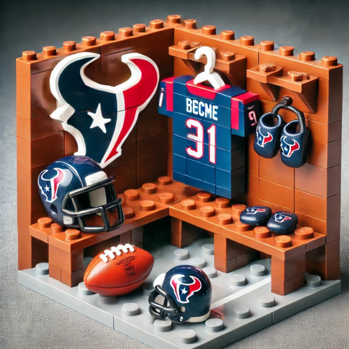 Houston Texans Locker Room Building Blocks