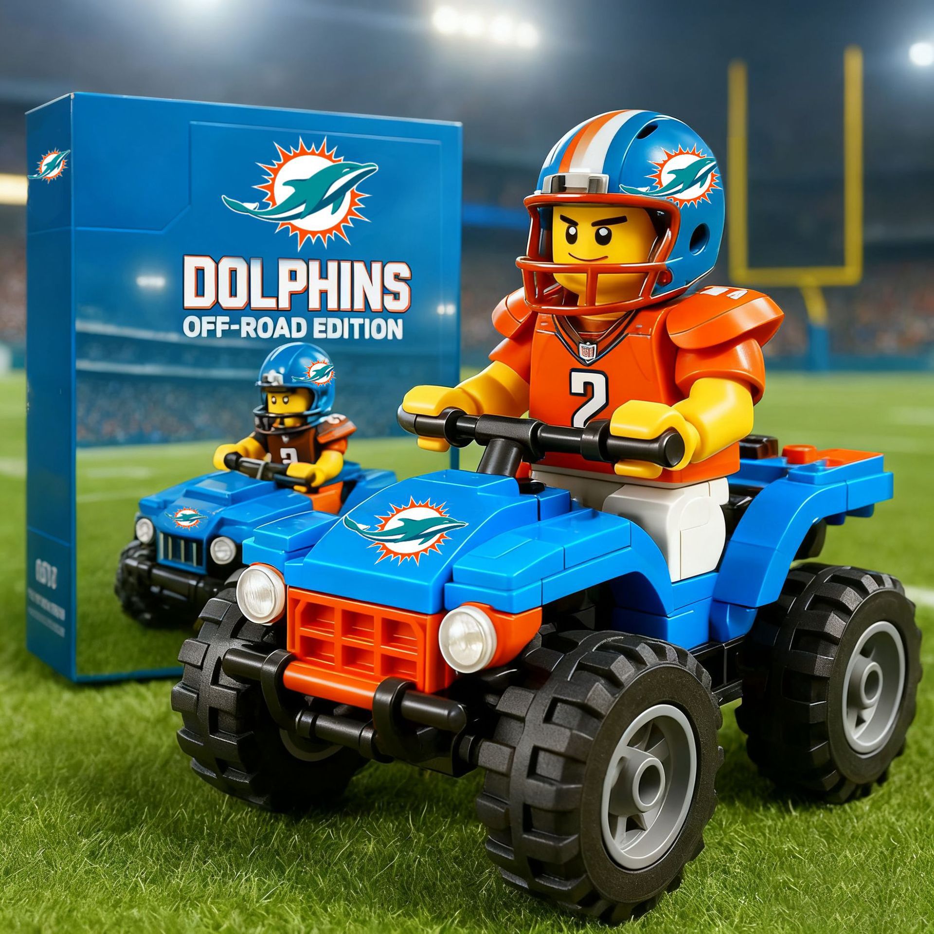 2026 New Football Team All-Terrain Vehicle Building Blocks