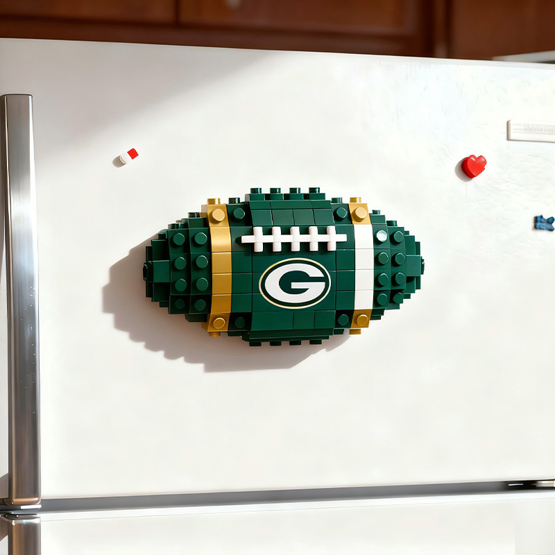2026 New Football Team Building Blocks Refrigerator Magnet