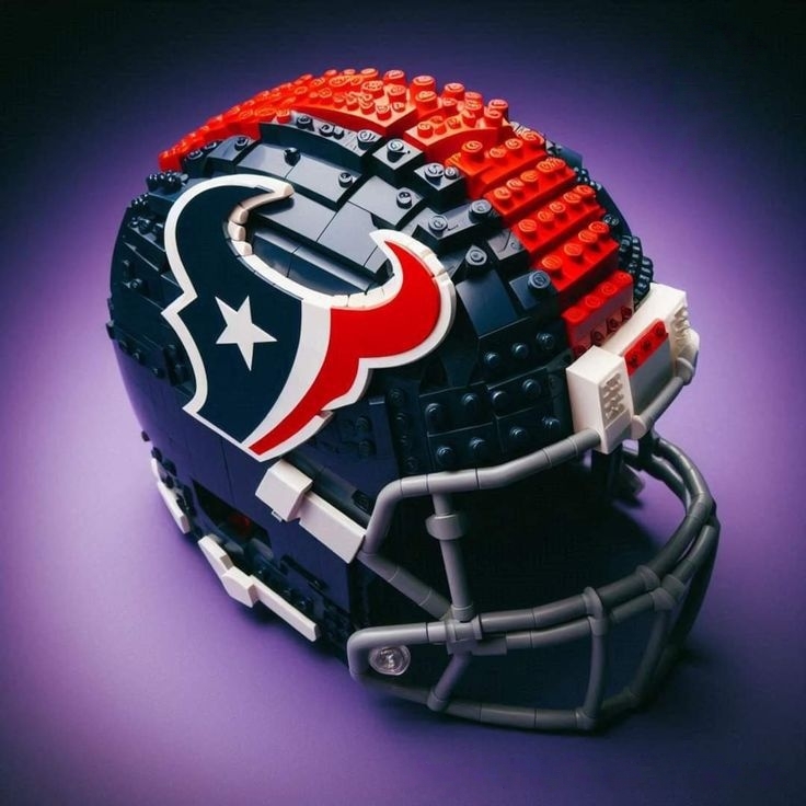 Football Team Helmet Building Blocks