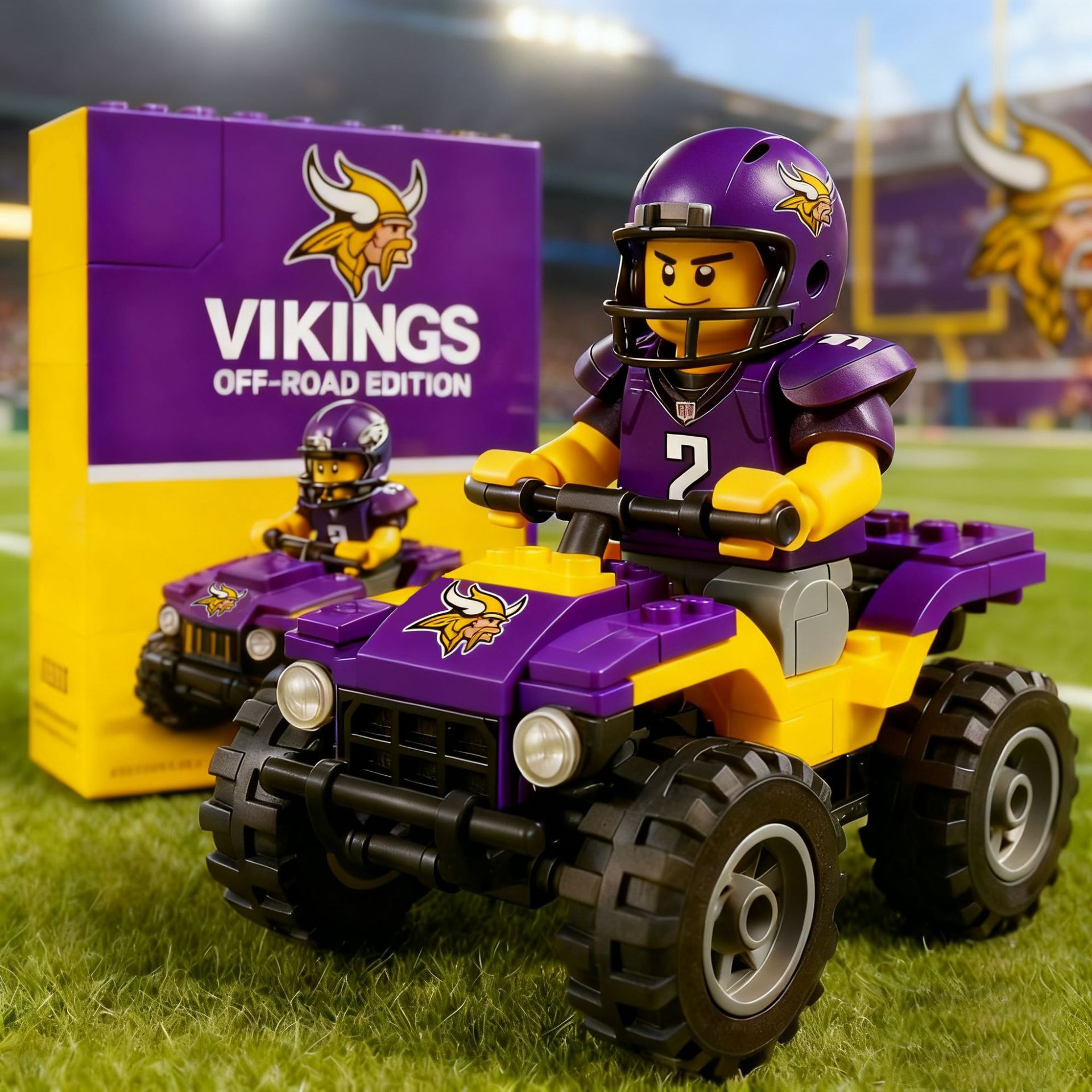 2026 New Football Team All-Terrain Vehicle Building Blocks