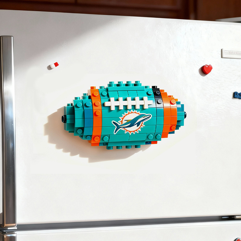 2026 New Football Team Building Blocks Refrigerator Magnet