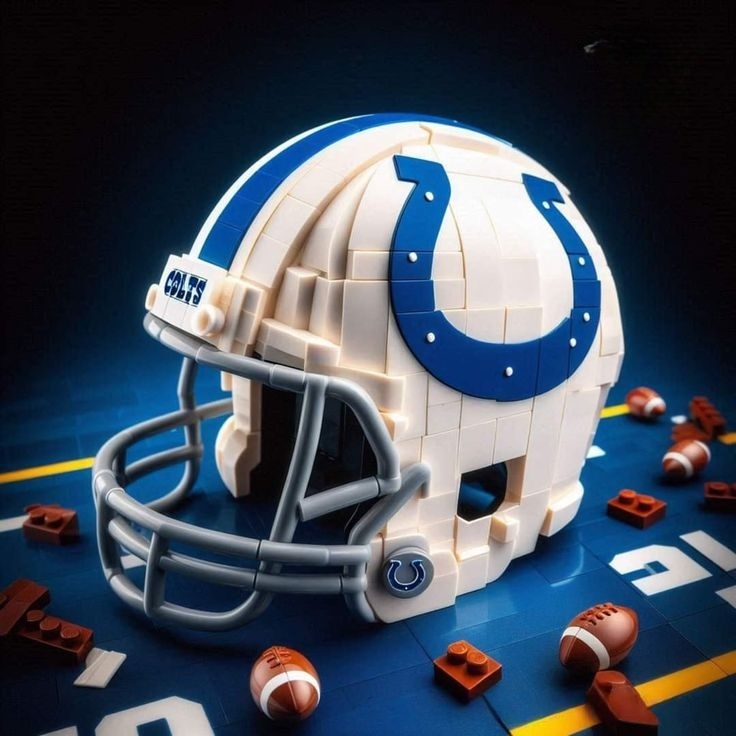 Football Team Helmet Building Blocks