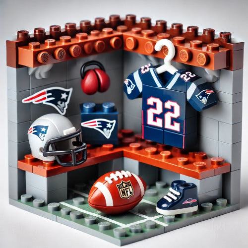 2026 New Football Team Locker Room Building Blocks
